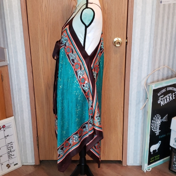 Spaghetti Strap Scarf Dress Size L/XL - Picture 3 of 5